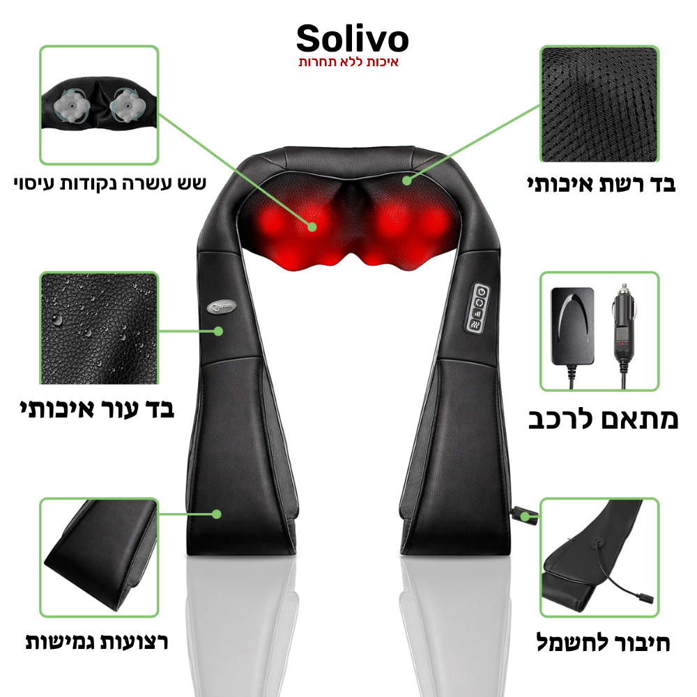 NeckEase™ - מכשיר עיסוי הפתרון לכאבי צוואר